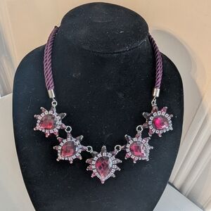 Park lane 'Parisian' Purple Gemstone Necklace